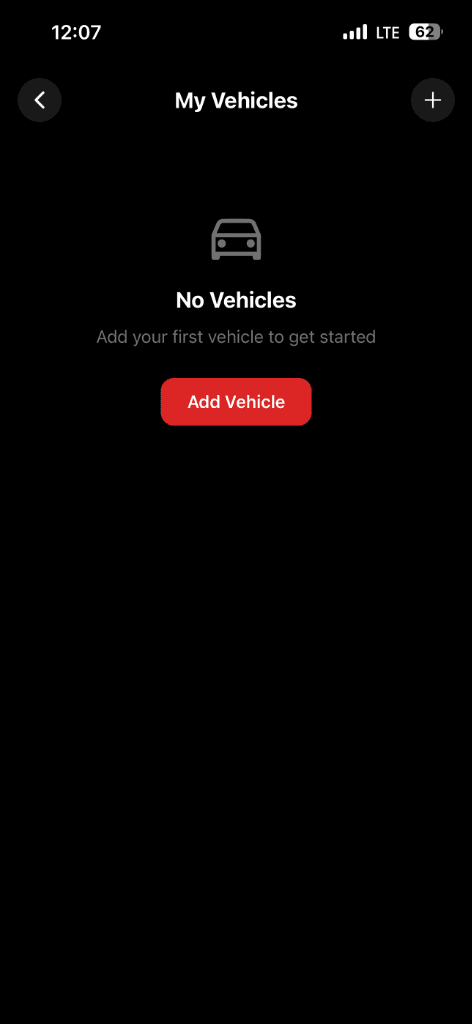 Vehicle owner dashboard with active partnerships